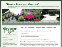 Tablet Screenshot of greenerimagelandscaping.net